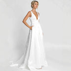 Slit Bridal Maxi Dress