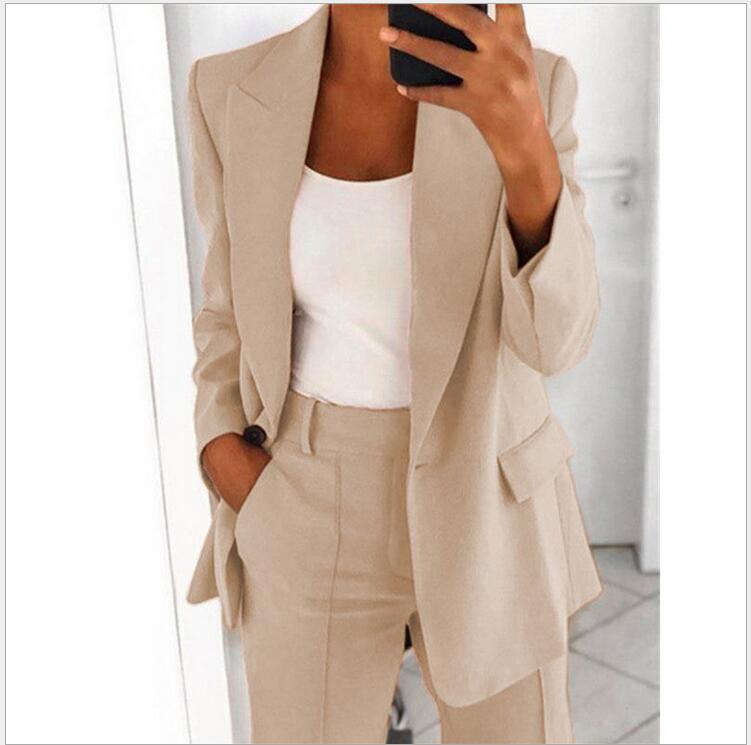 Single-Button Blazer & Trouser Set