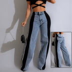 Stripe-Detail Straight-Leg Trousers