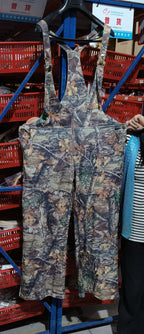 Zip-Front Denim Overalls