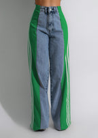 Stripe-Detail Straight-Leg Trousers