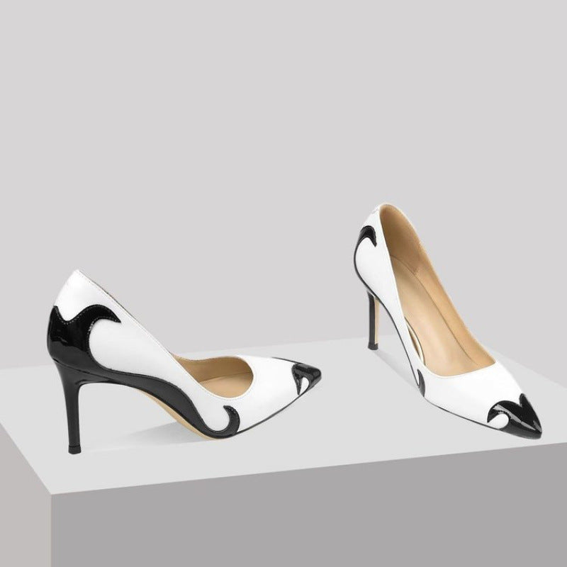 Colourblock Pointed-Toe Heels