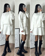 Knit Pullover & Mini Skirt Set