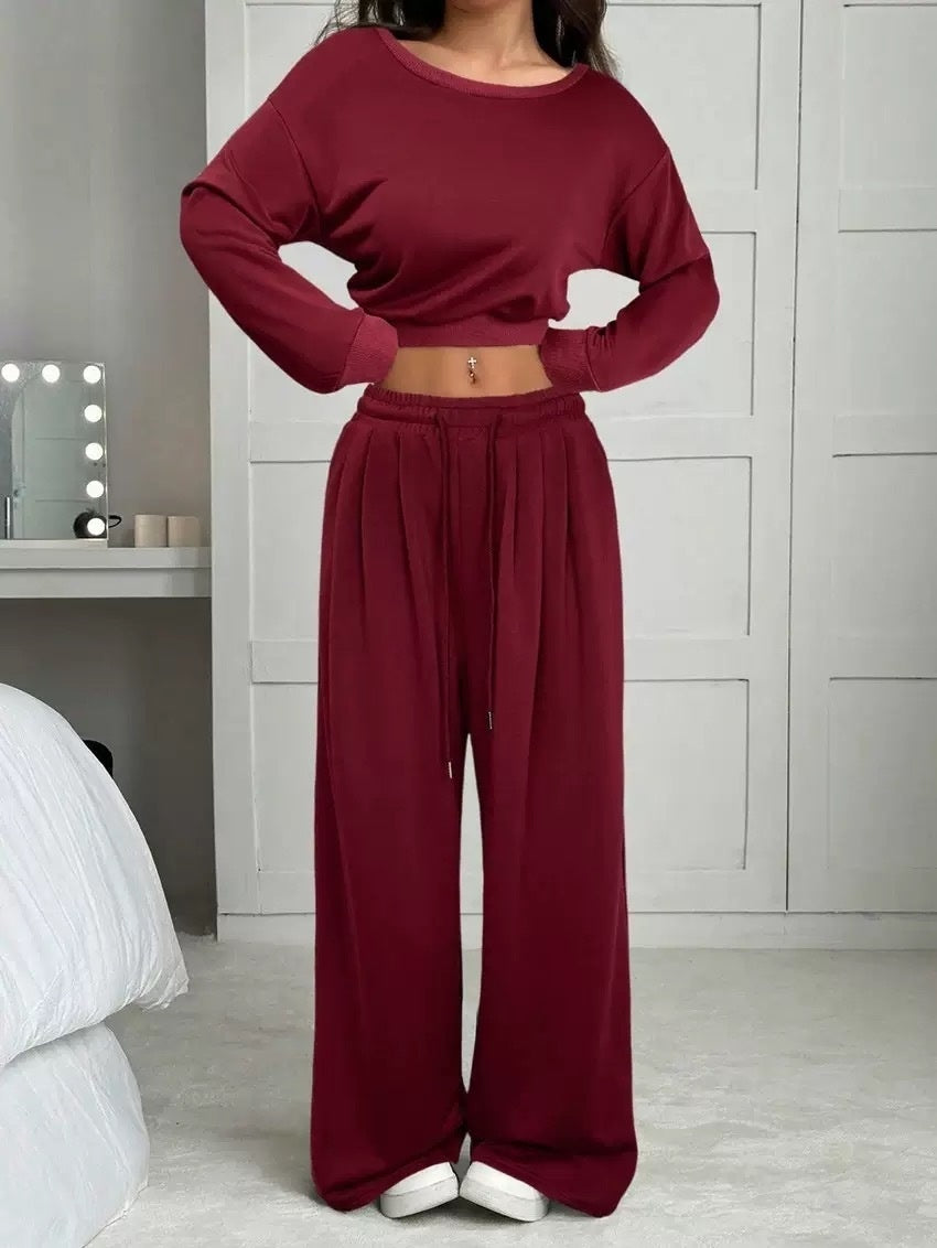One-Shoulder Top & Trouser Set