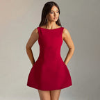 Backless Strappy Mini Dress