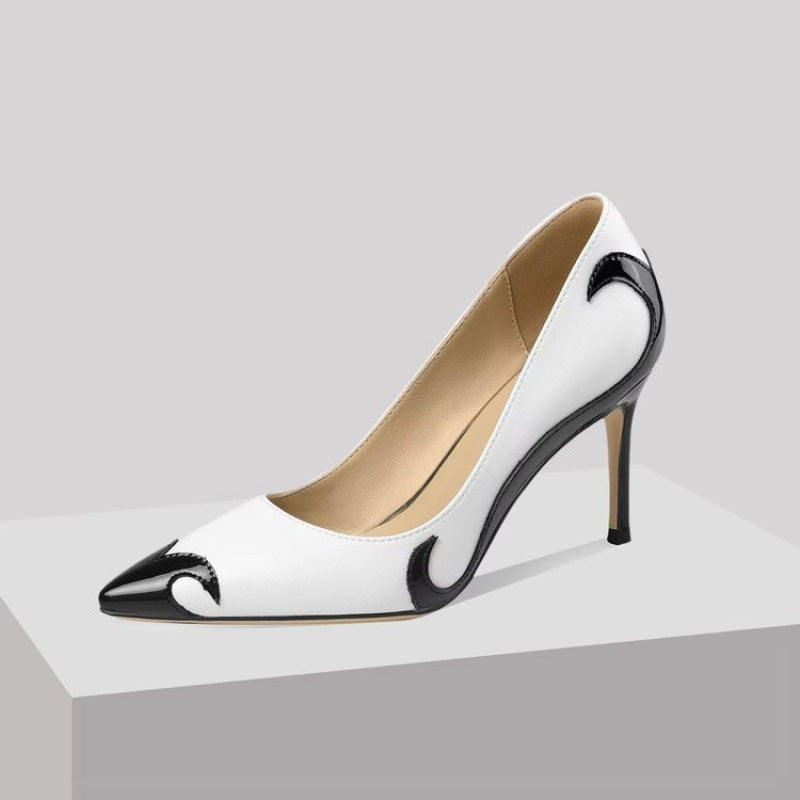 Colourblock Pointed-Toe Heels