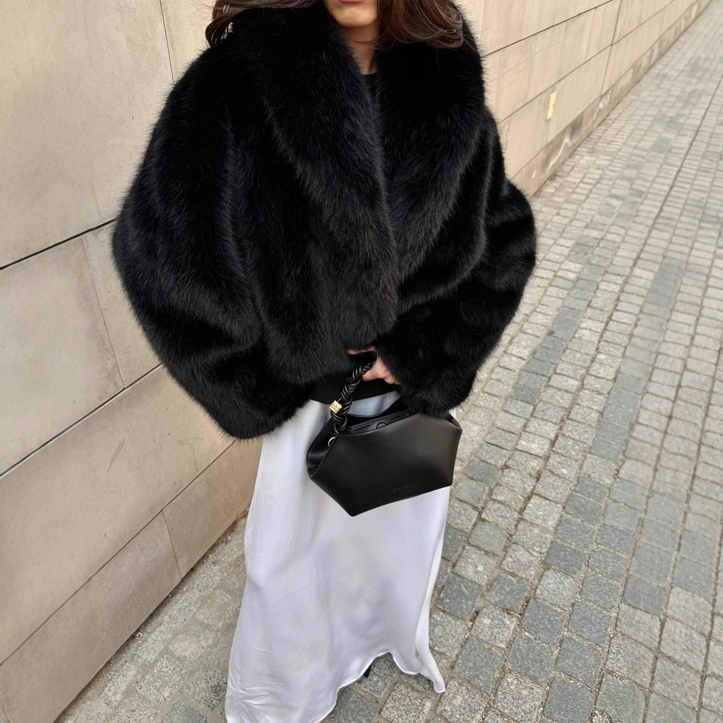 Faux-Fur Collar Jacket