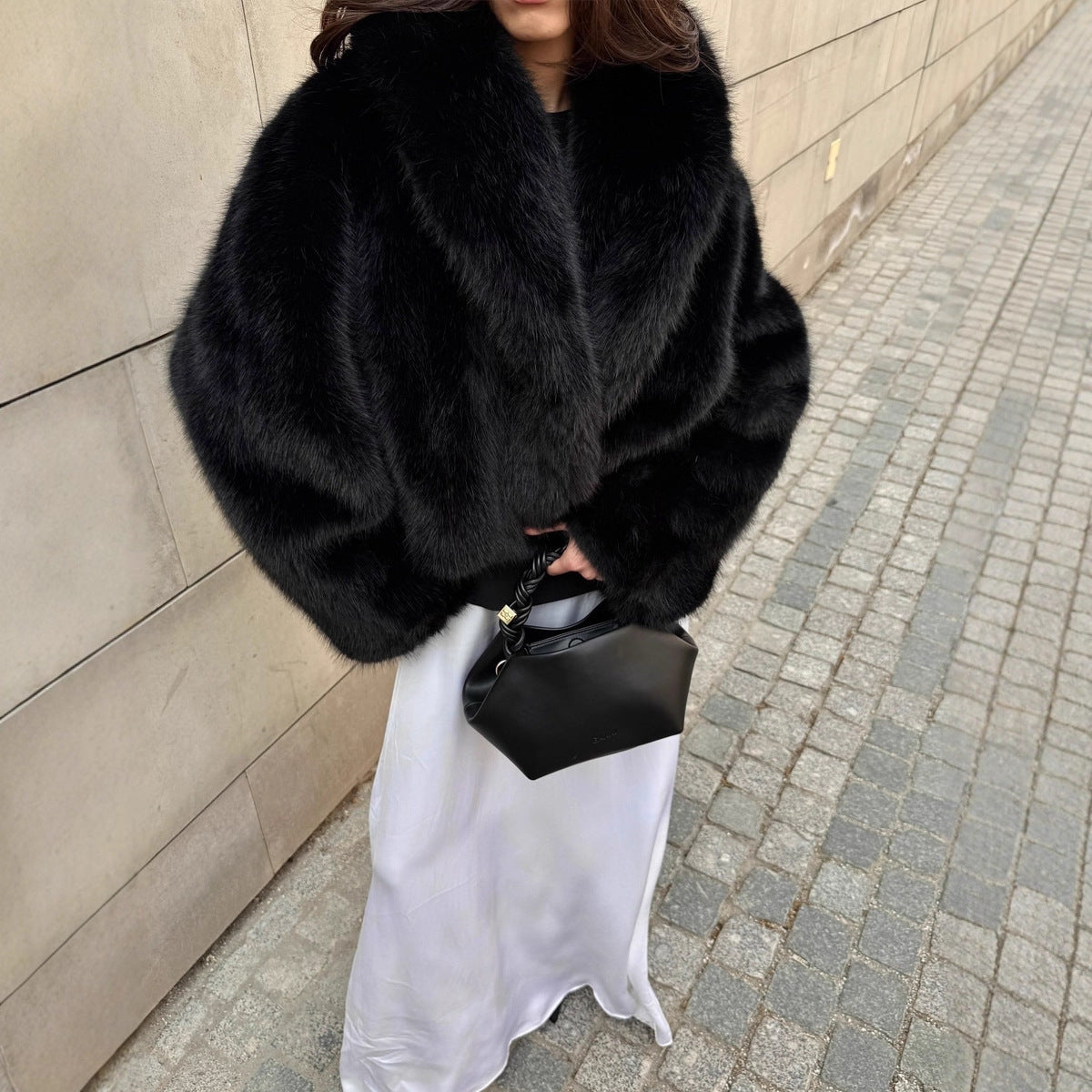 Faux-Fur Collar Jacket